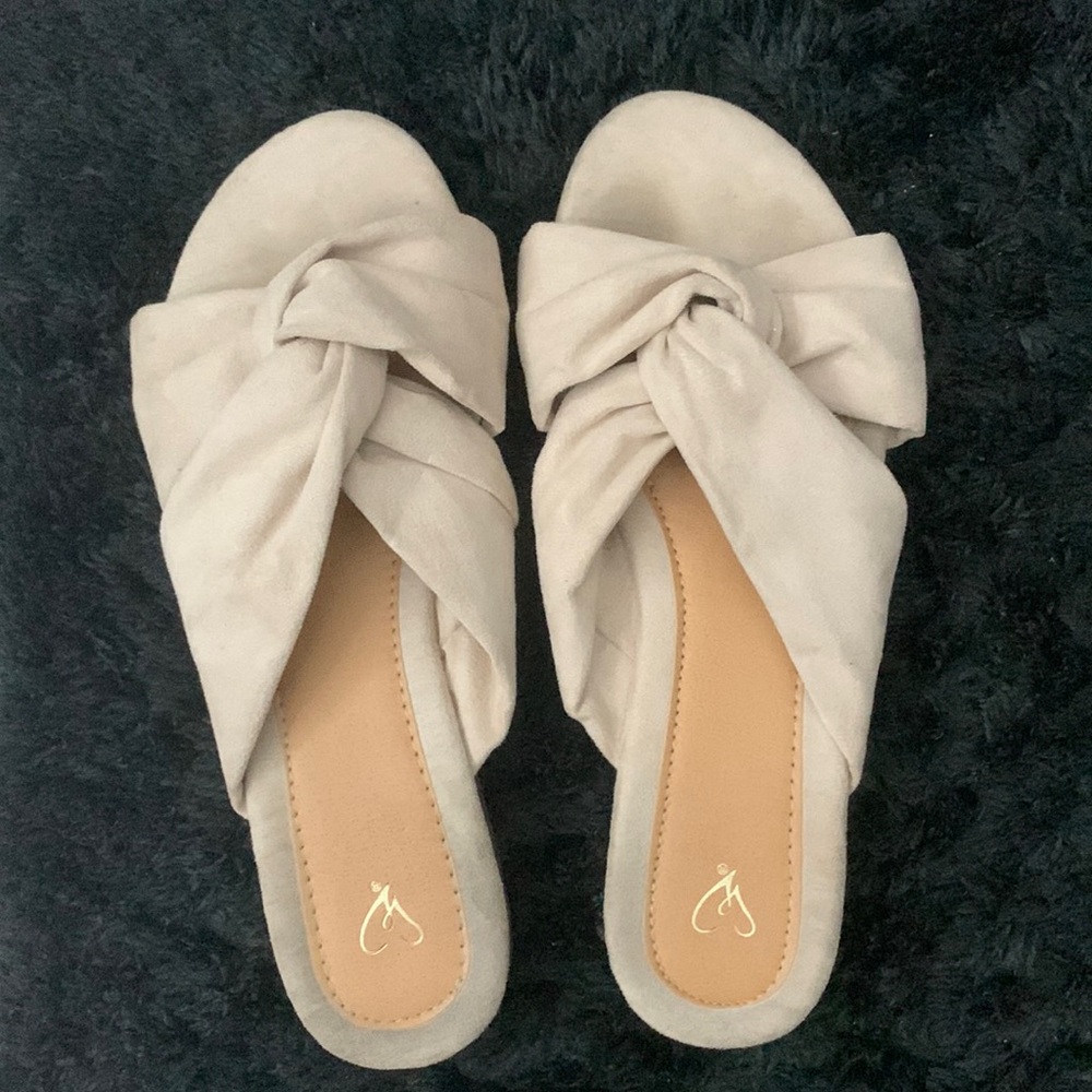 Cream Sandals